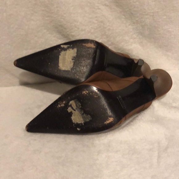 Coach Size 10 Brown Heels With Box Barely Worn - Picture 7 of 8